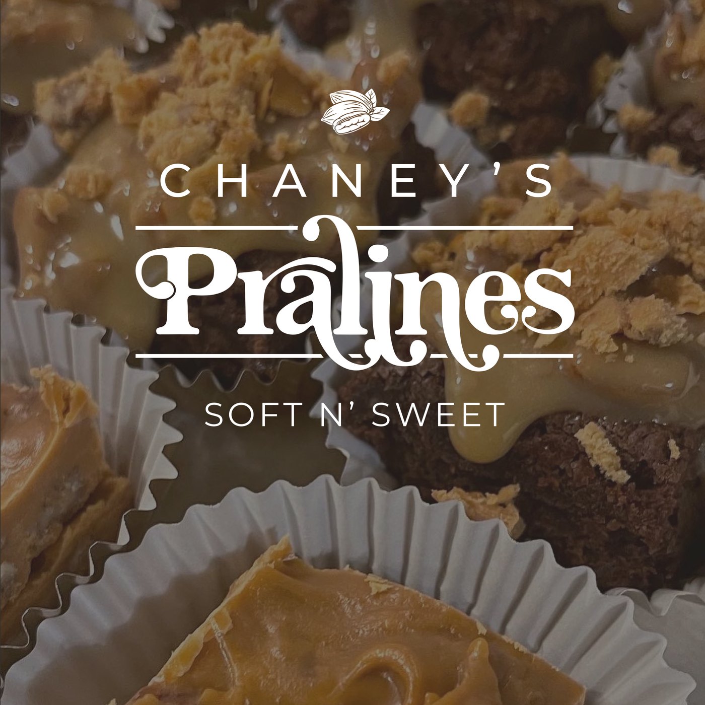 Chaney's Pralines logo, Soft n' Sweet